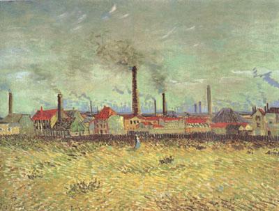 Vincent Van Gogh Factories at Asnieres Seen from the Quai de Clichy (nn04) oil painting image